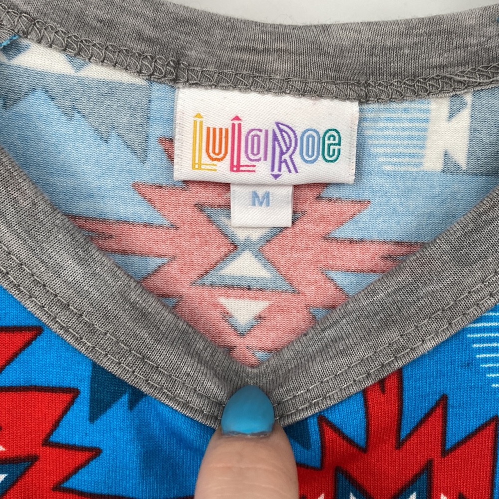 Lularoe Randy Aztec Print Shirt - Picture 6 of 9